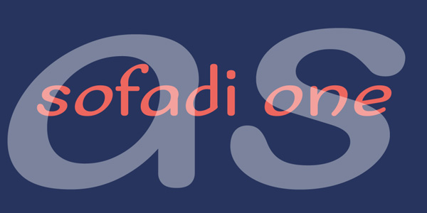 1.Free Font Of The Day  Sofadi One