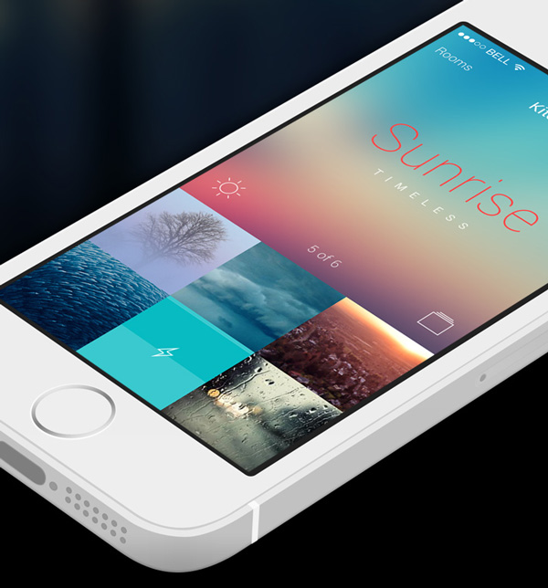 1.Mobile App Design Inspiration – Philips Hue App