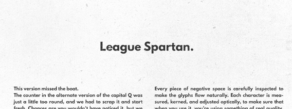 2.Free Font Of The Day  League Spartan