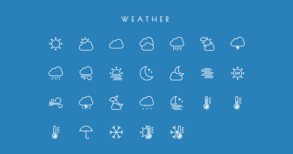 3.free vector line icons
