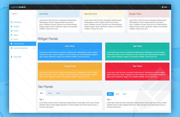 4.Free Bootstrap Admin Template