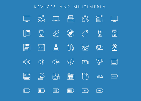 4.free vector line icons