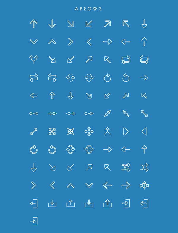 5.free vector line icons