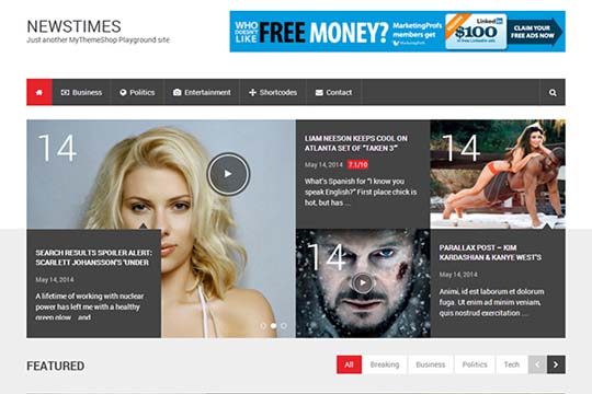 50 WordPress Sports Magazine WordPress Themes - Designbeep