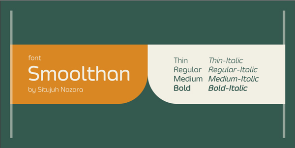 1.Free Font Of Of The Day  Smoolthan