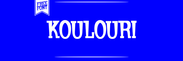 1.Free Font Of The Day  Koulouri