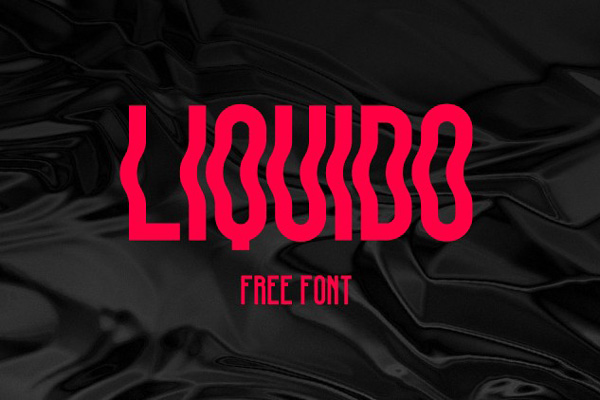1.Free Font Of The Day  LIQUIDO
