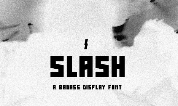 1.Free Font Of The Day  Slash