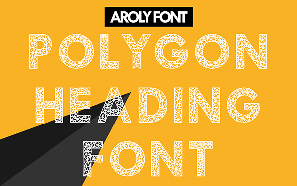 2.Free Font Of Of The Day  Aroly