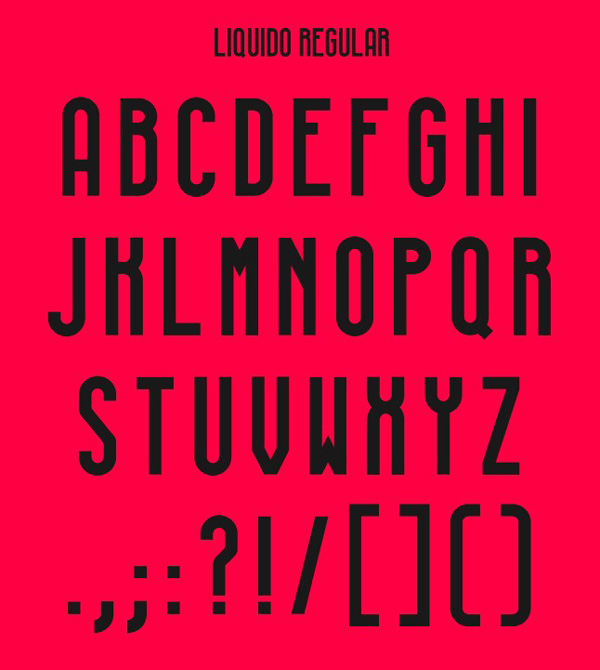 2.Free Font Of The Day  LIQUIDO