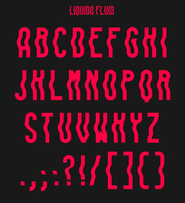 3.Free Font Of The Day  LIQUIDO