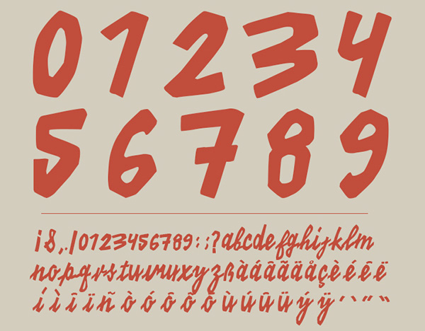 4.Free Font Of Of The Day  Kino 40