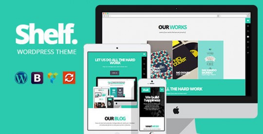WP Theme Of the Day #342 – Shelf - Flat Responsive WordPress Theme ...