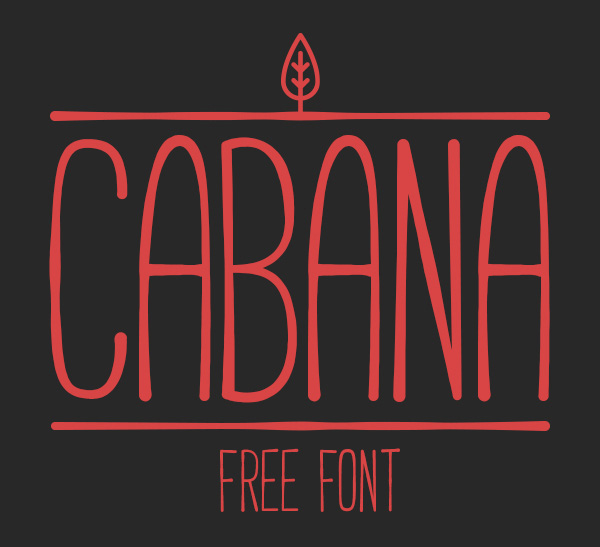 1.Free Font Of The Day  CABANA