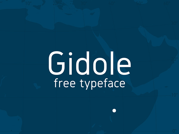 1.Free Font Of The Day  Gidole