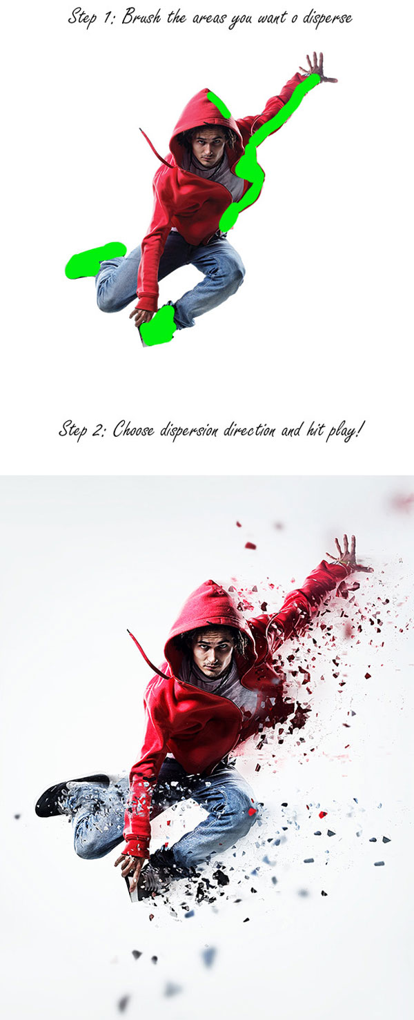 2.Dispersion Photoshop Action