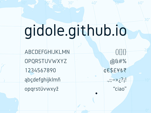 2.Free Font Of The Day  Gidole