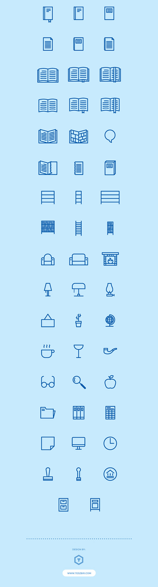 2.Free Home and Public Library Icons