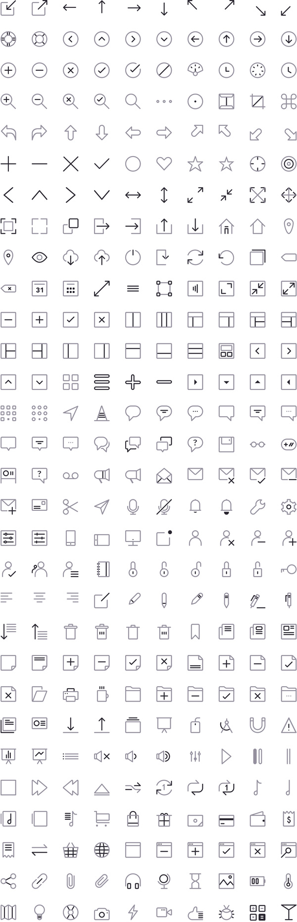 2.free sketch icons