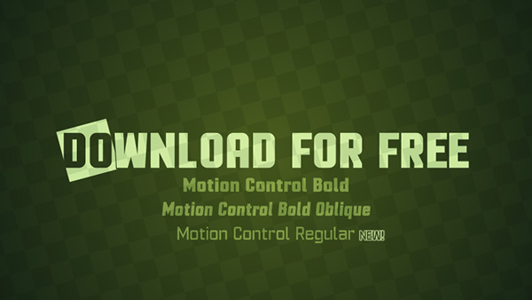 4.Free Font Of The Day  Motion Control