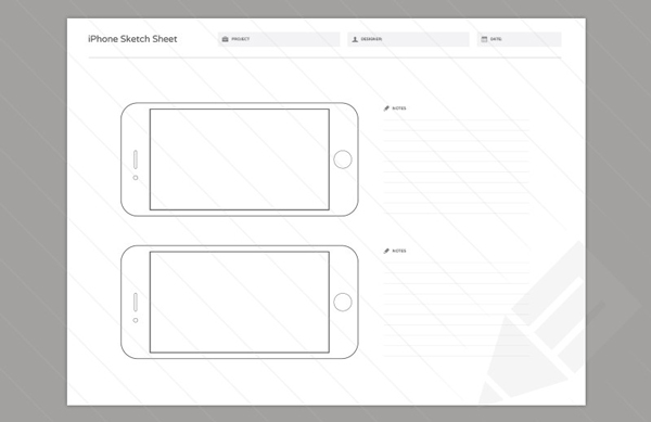 4.Wireframe Sketch Sheets