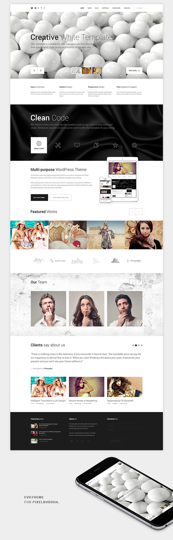 2.Responsive One Page HTML5CSS3  Theme