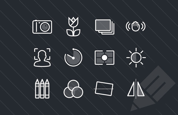 1.Photography & Camera Function Icons (PSD, SVG)