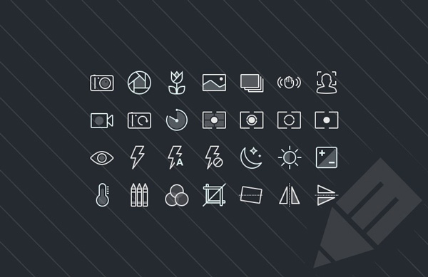 2.Photography & Camera Function Icons (PSD, SVG)