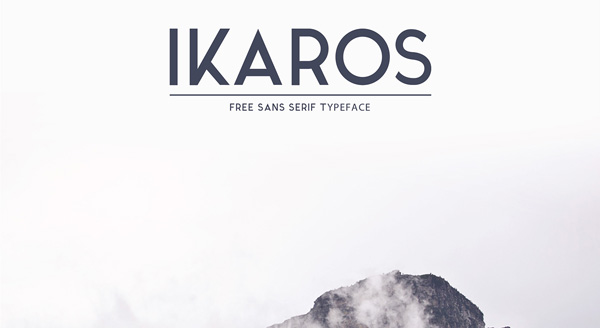1.Fresh Free Font Of The Day  Ikaros