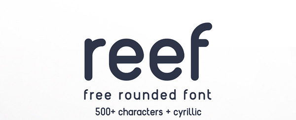 1.Fresh Free Font Of The Day  Reef