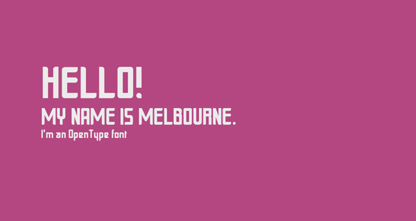 2.Fresh Free Font Of The Day  Melbourne
