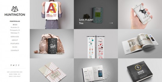 Huntington – Responsive Portfolio WordPress Theme - Designbeep