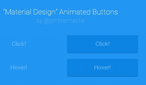 CSS only “Material Design” Animated Buttons - Designbeep