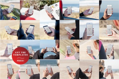 24 Fresh Free iPhone 6 Templates to Showcase Your Designs - Designbeep