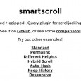 smart scroll jquery breakpoint