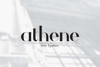 Fresh Free Font Of The Day : Athene - Designbeep