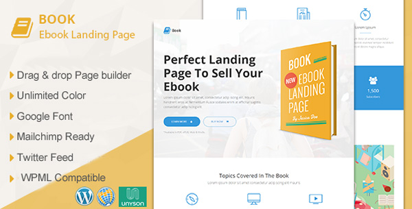 Ebook-Landing-Page-Wordpress-Theme