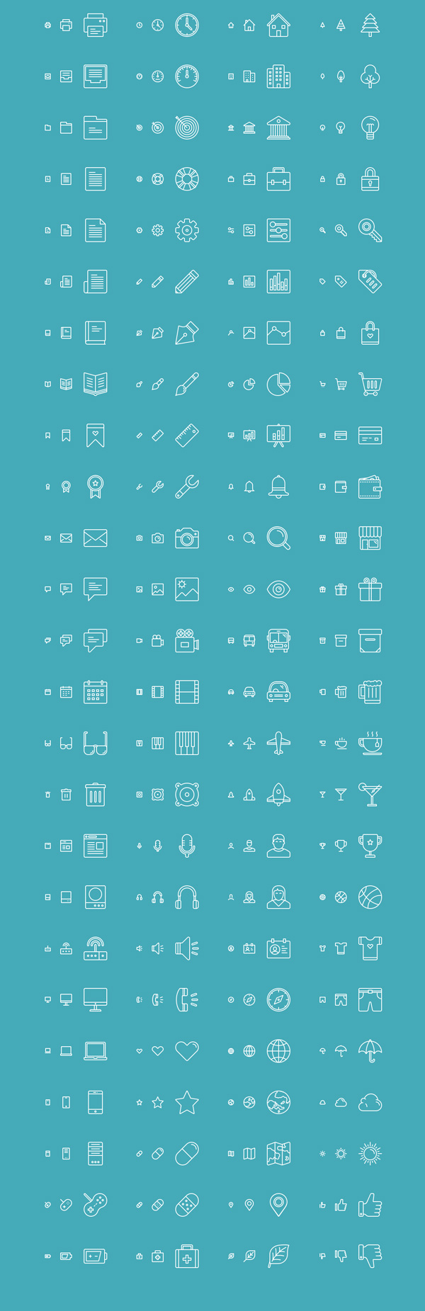 6.thin line icons