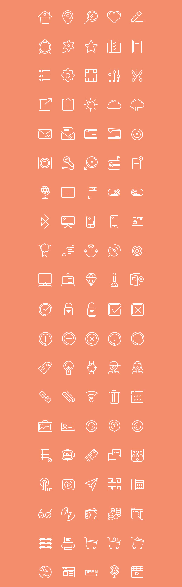 7.thin line icons