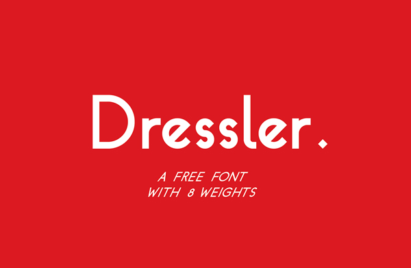 2.Free Font Of The Day  Dressler