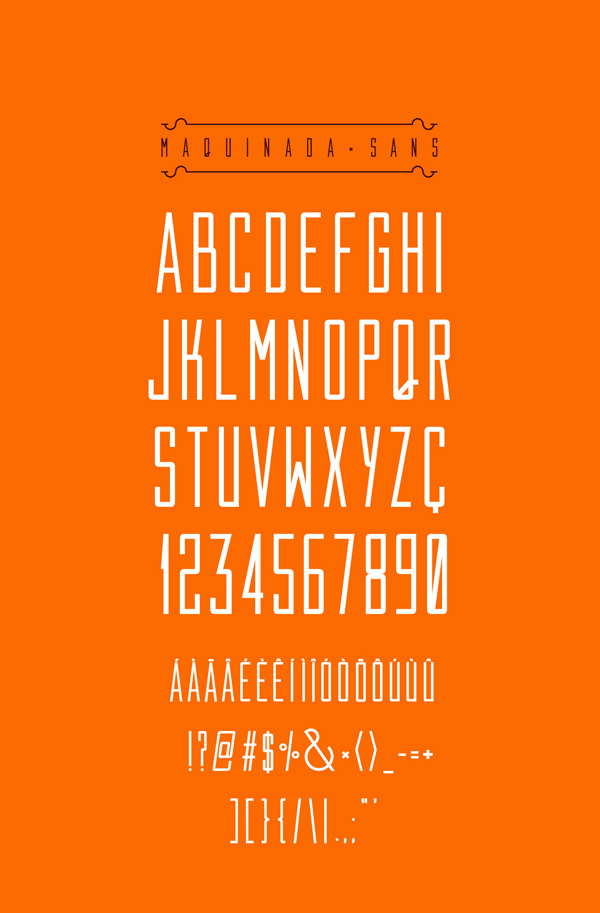 2.Free Font Of The Day  Maquinada