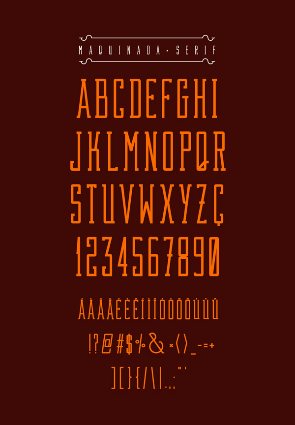 3.Free Font Of The Day  Maquinada