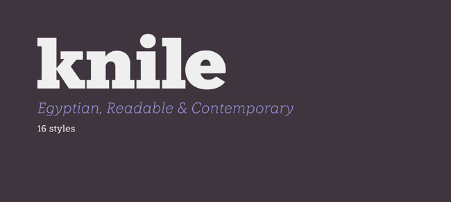 1.Free Font Of The Day  Knile