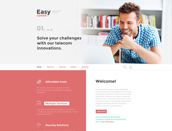 Communications-Responsive-Template