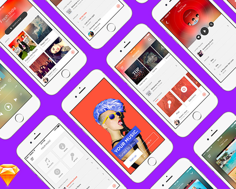 music-app-free-ui-kit-for-sketch