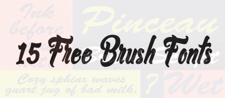 15 Free Brush Fonts to Download - Designbeep