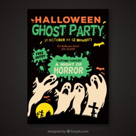 Free Halloween Poster and Banner Templates (exclusive) - Designbeep