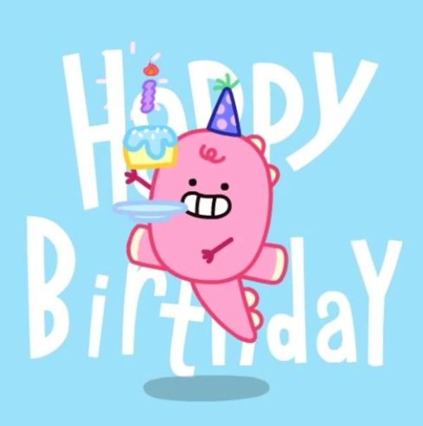 cute happy birthday cartoon