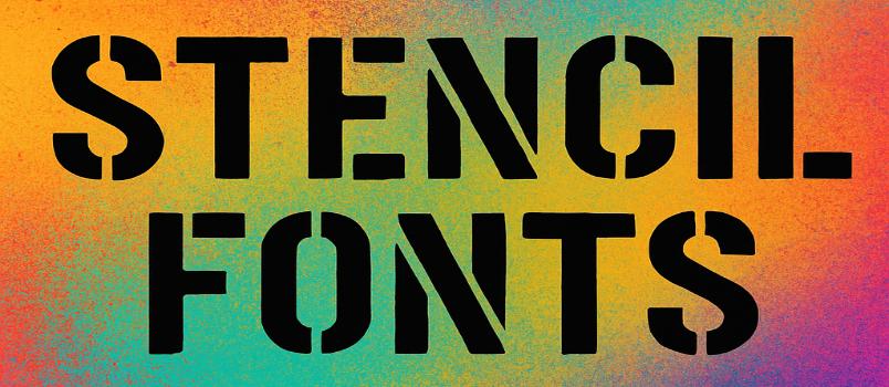 stencil font