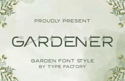 Garden Lettering Colorful 35 Best Garden Fonts to Bring Nature into Your Designs - Designbeep